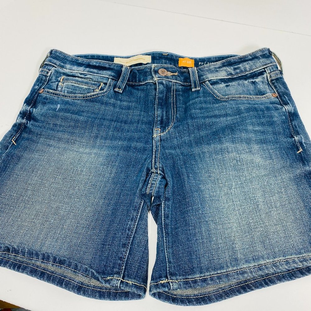 ANTHROPOLOGIE PILCRO Denim Jean Roll Up Shorts 28